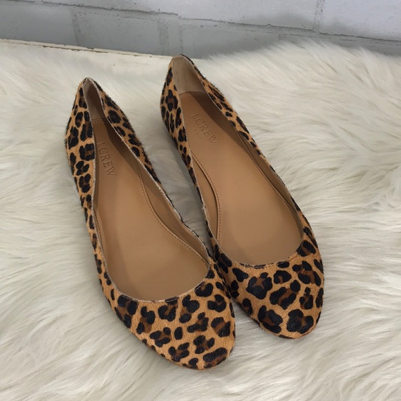 j crew calf hair flats